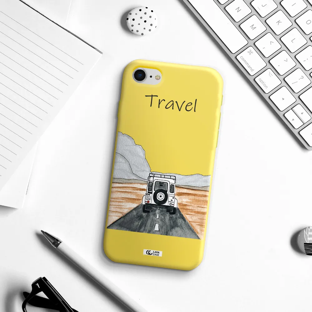 Off-Road Travel Apple iPhone se 2020 Silicone canary yellow Case