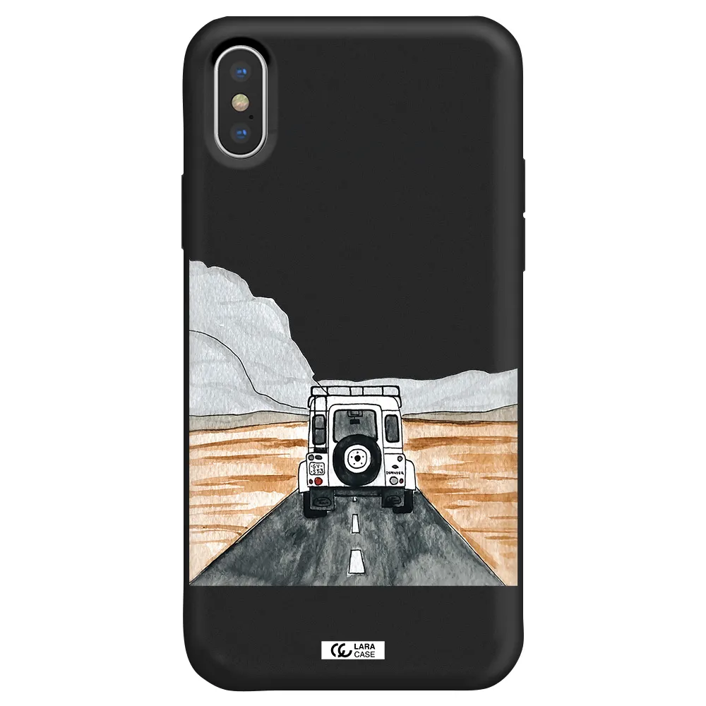 Off-Road Travel Apple iPhone X Silicone black Case