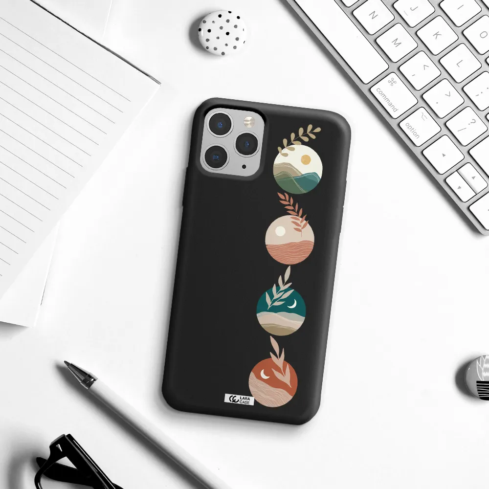 Natural Landscape Apple iPhone 11 pro max Silicone black Case