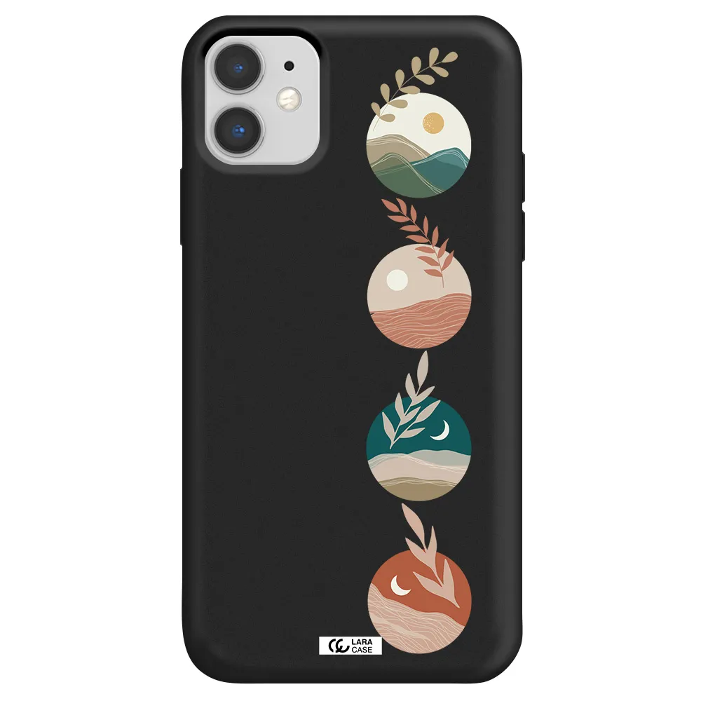 Natural Landscape Apple iPhone 11 Silicone black Case