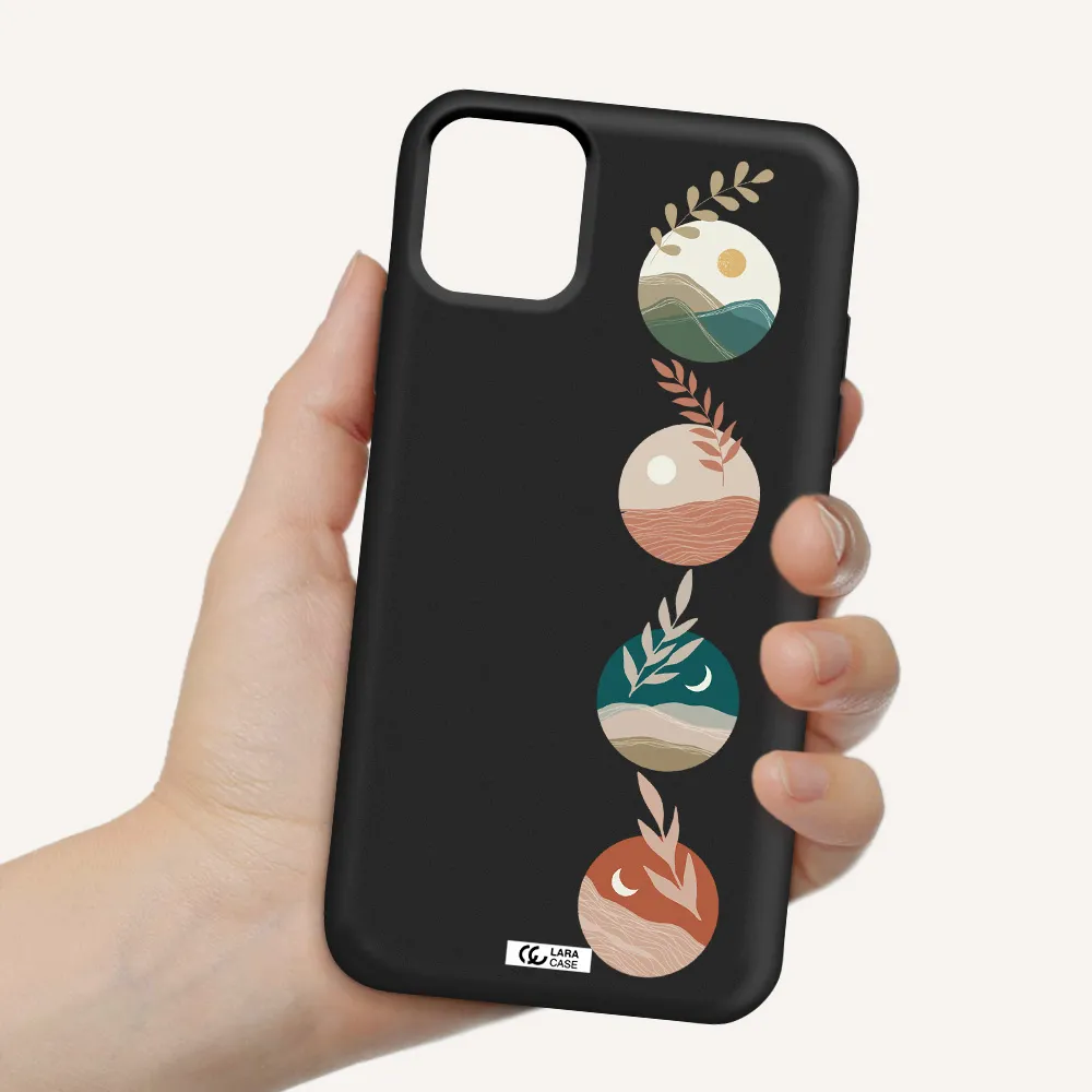 Natural Landscape Apple iPhone 11 Silicone black Case