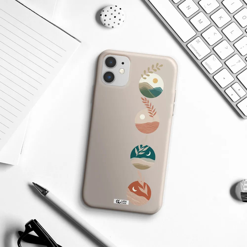 Natural Landscape Apple iPhone 11 Silicone Stone Case