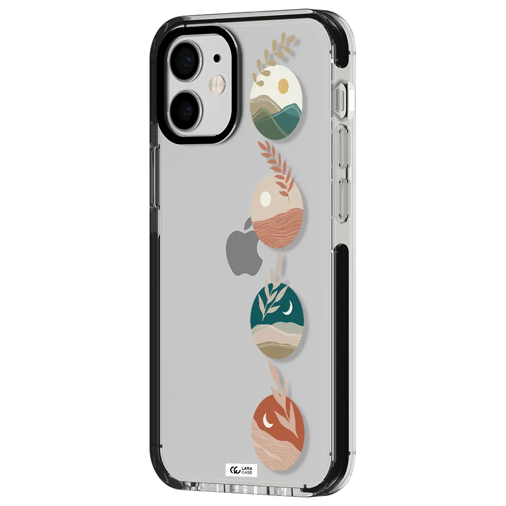 Natural Landscape Apple iPhone 12 mini impact black border Case
