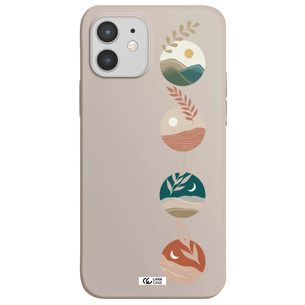 Natural Landscape Apple iPhone 12 mini Silicone Stone Case