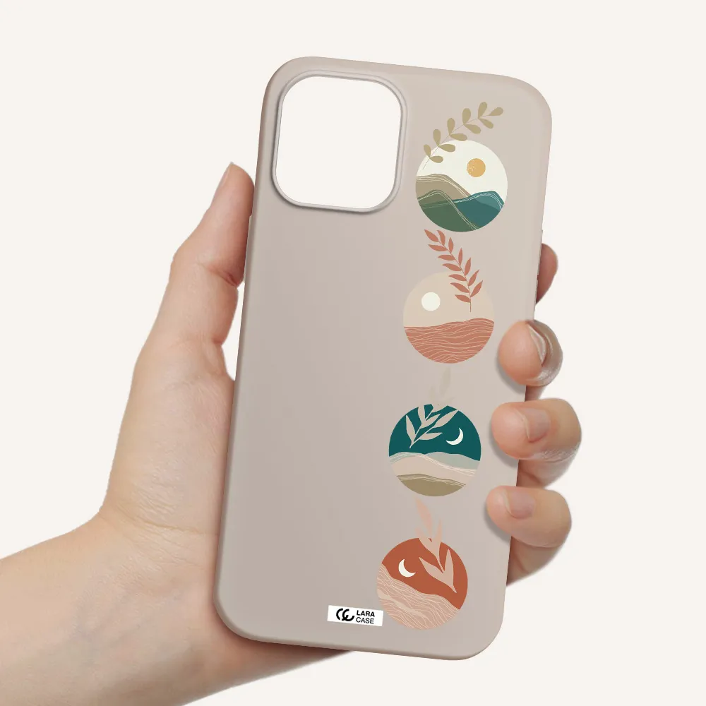 Natural Landscape Apple iPhone 12 pro max Silicone Stone Case