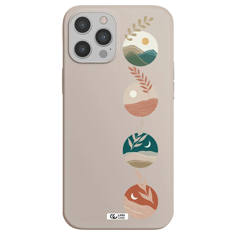 Natural Landscape Apple iPhone 12 pro Silicone Stone Case