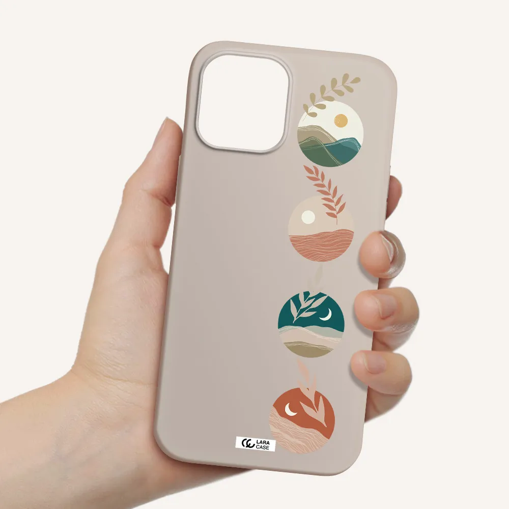 Natural Landscape Apple iPhone 12 pro Silicone Stone Case