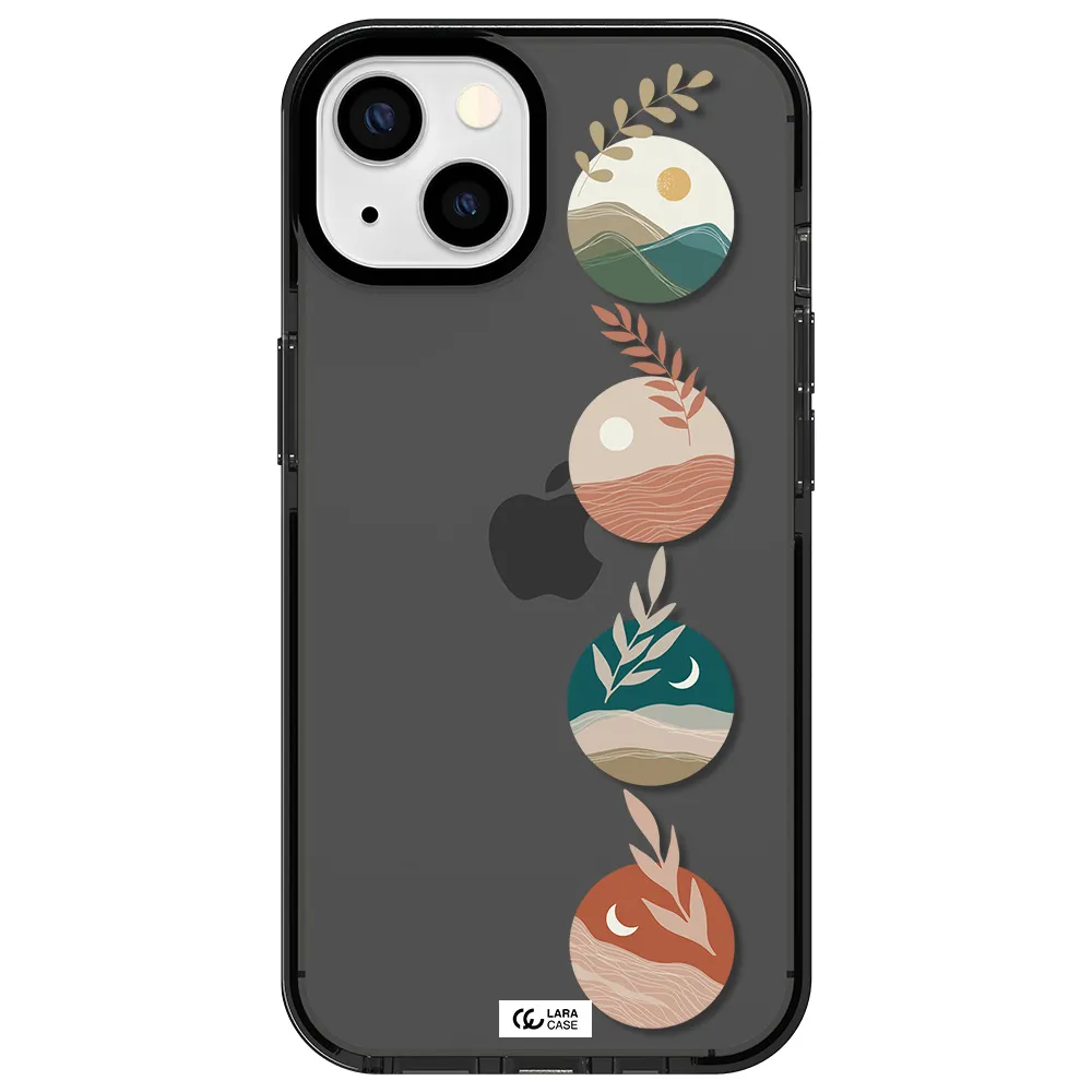 Natural Landscape Apple iPhone 13 impact Smoke Black Case