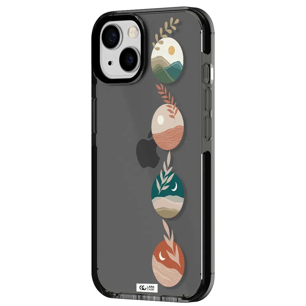 Natural Landscape Apple iPhone 13 impact Smoke Black Case