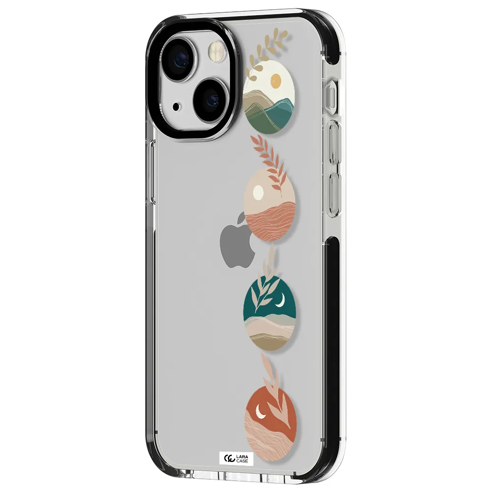 Natural Landscape Apple iPhone 13 mini impact black border Case