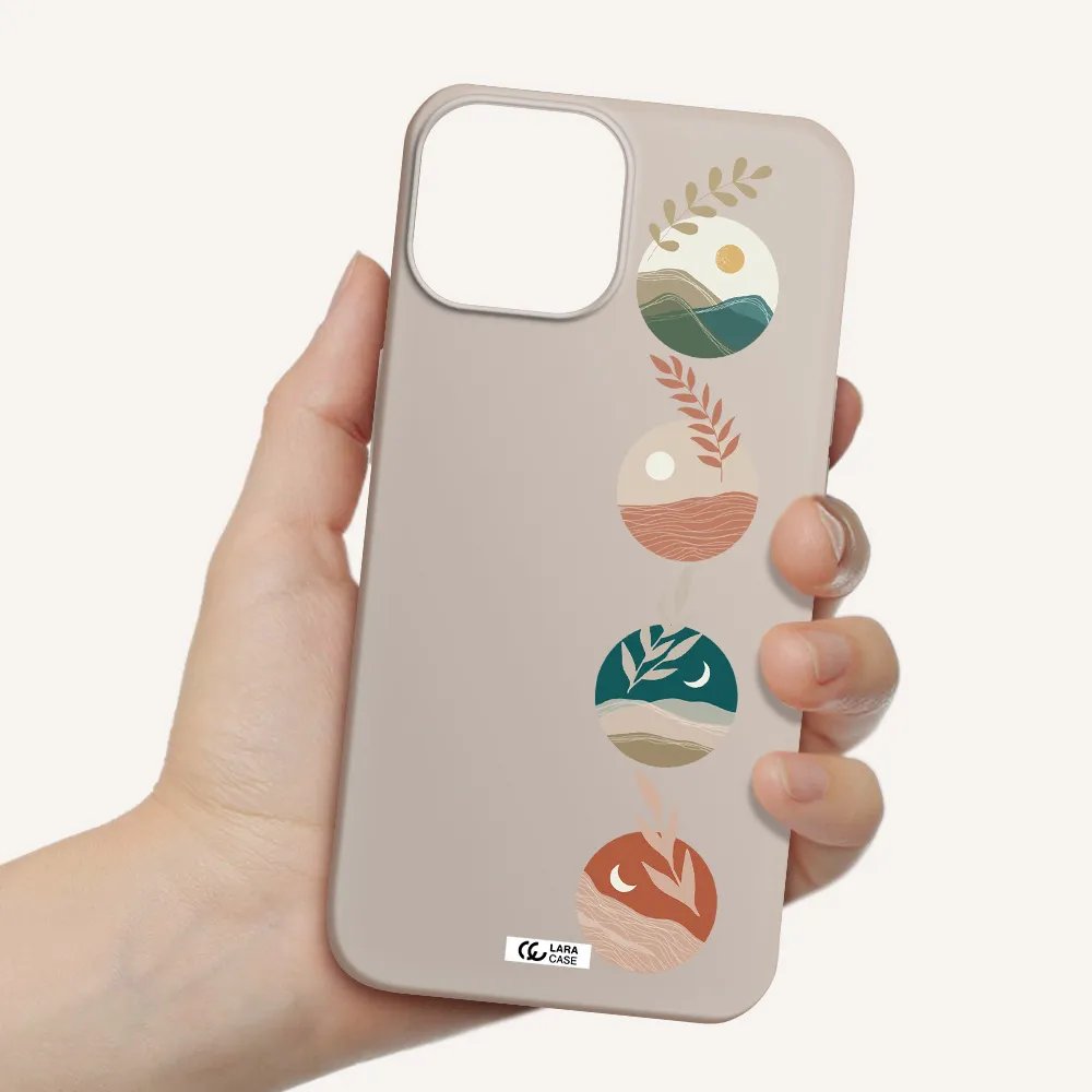 Natural Landscape Apple iPhone 13 mini Silicone Stone Case