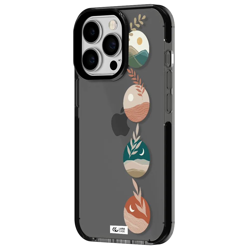 Natural Landscape Apple iPhone 13 Pro impact Smoke Black Case