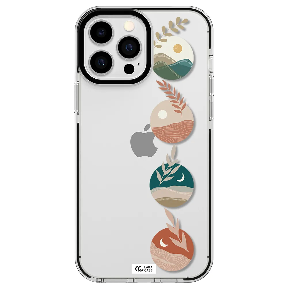 Natural Landscape Apple iPhone 13 Pro Max impact black border Case