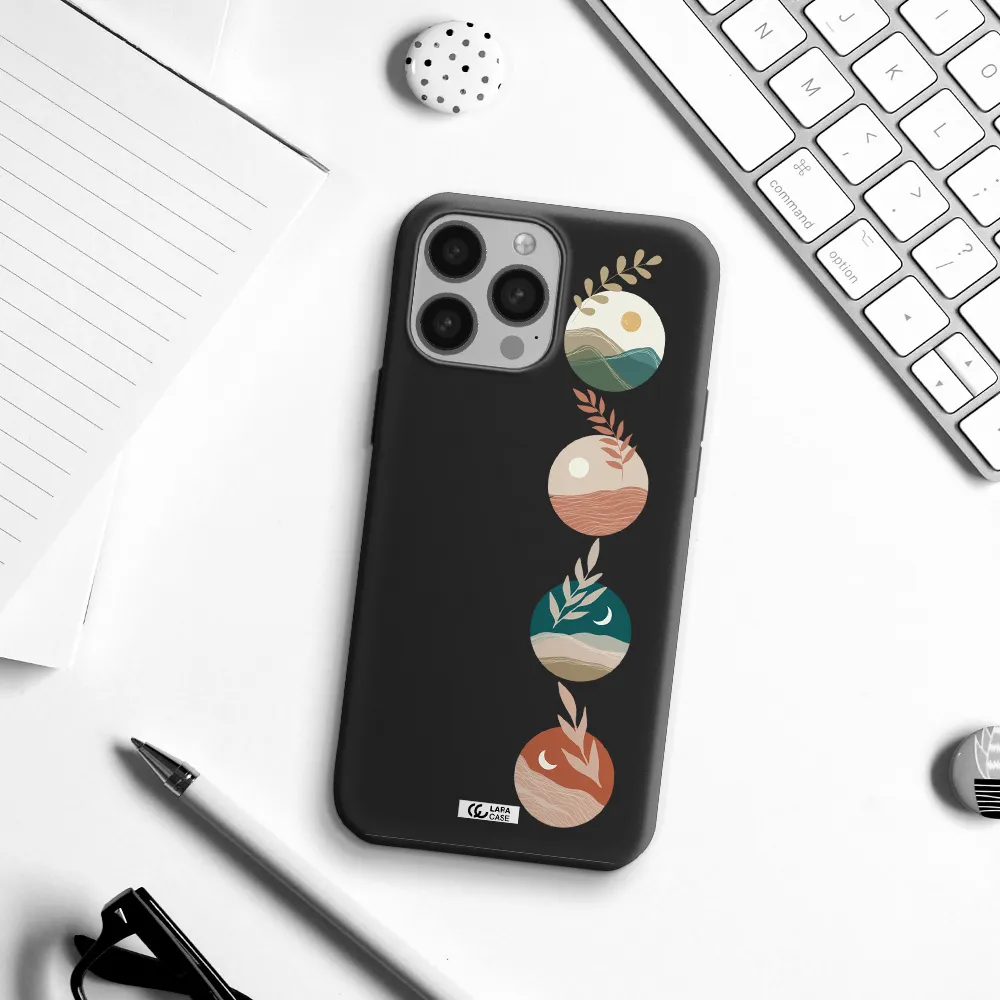 Natural Landscape Apple iPhone 13 Pro Silicone black Case