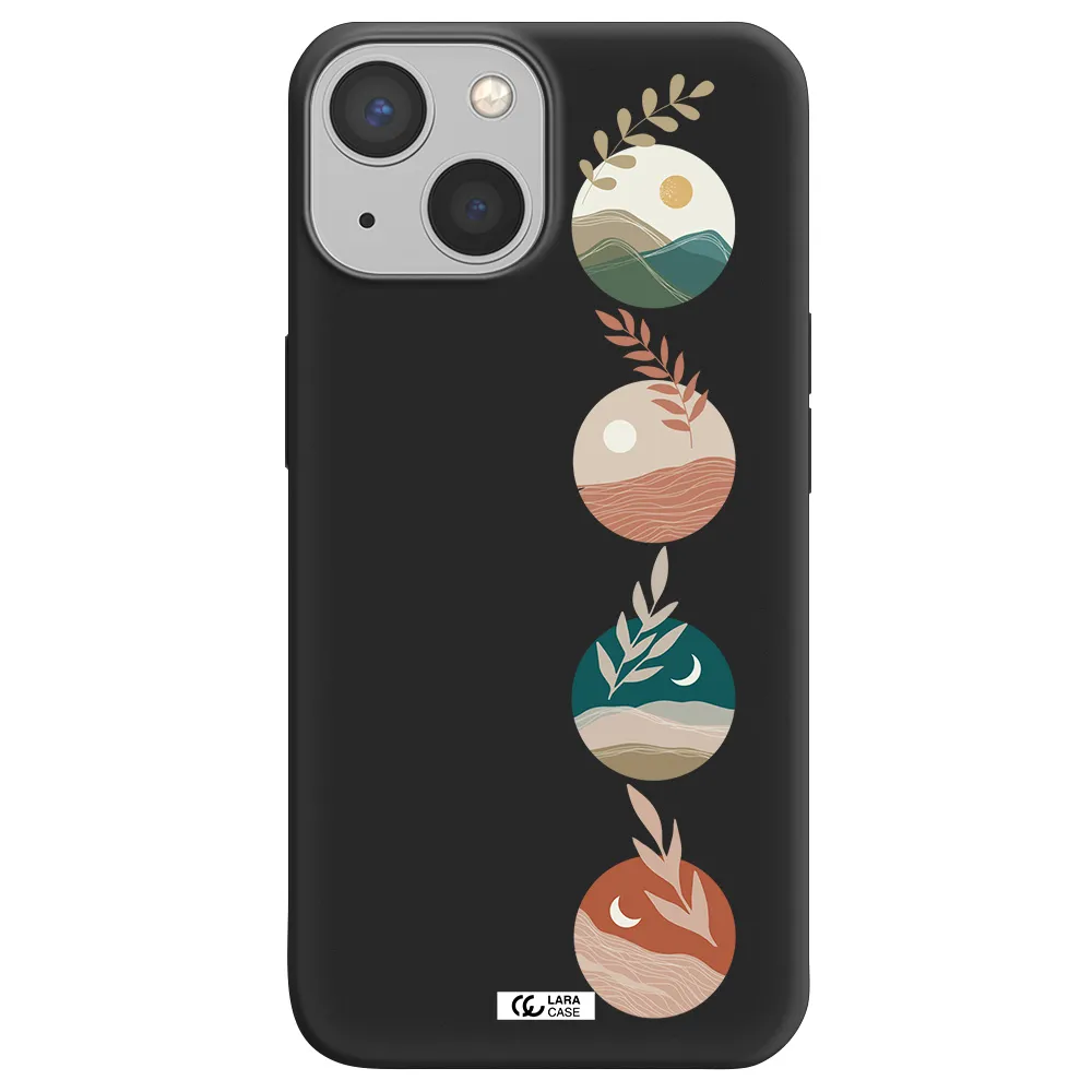 Natural Landscape Apple iPhone 13 Silicone black Case