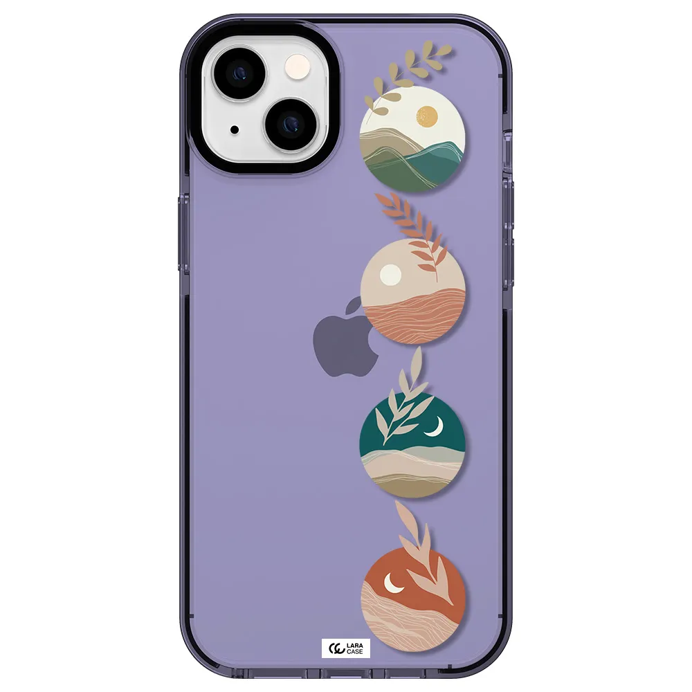 Natural Landscape Apple iPhone 14 plus impact Lilac Case