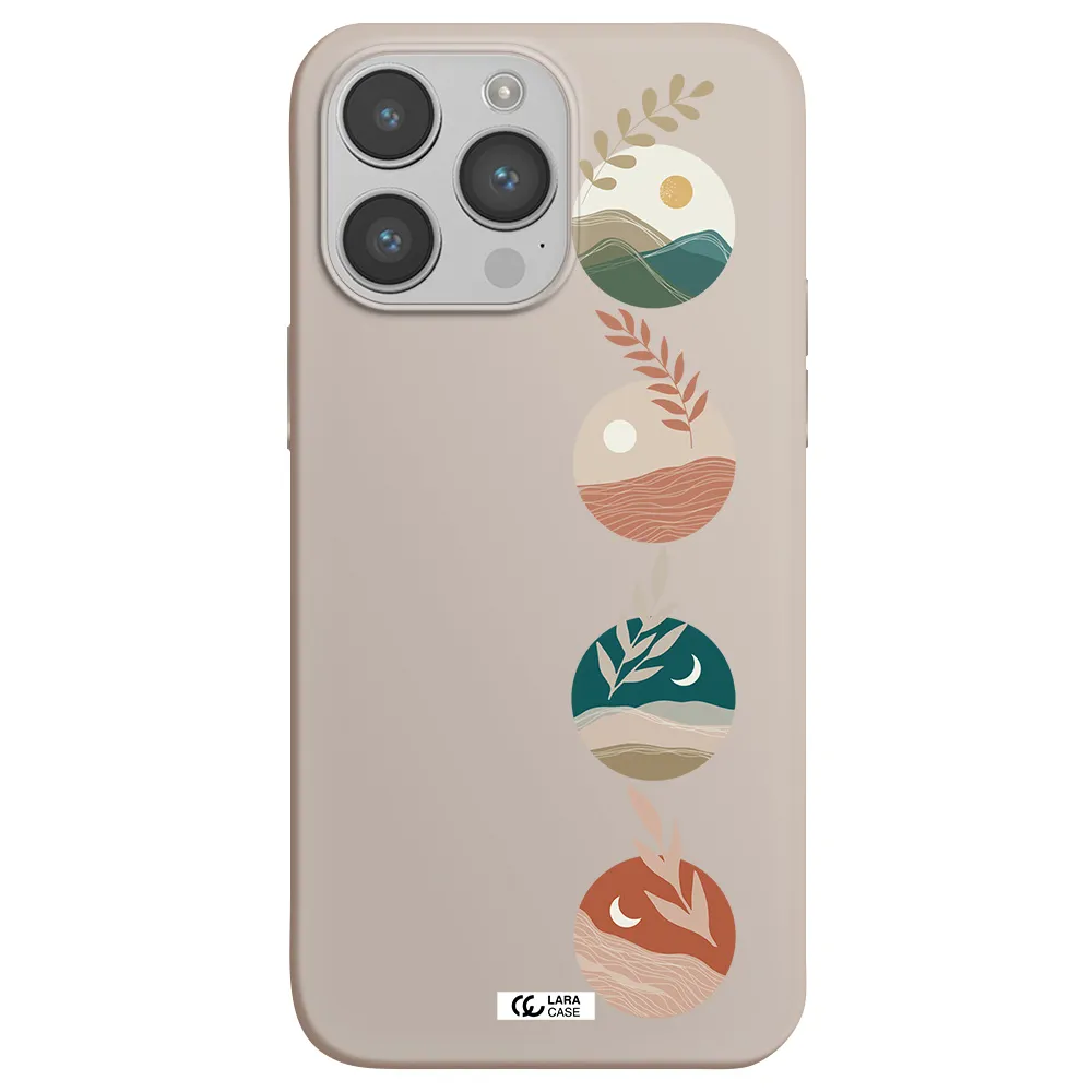 Natural Landscape Apple iPhone 14 pro Silicone Stone Case