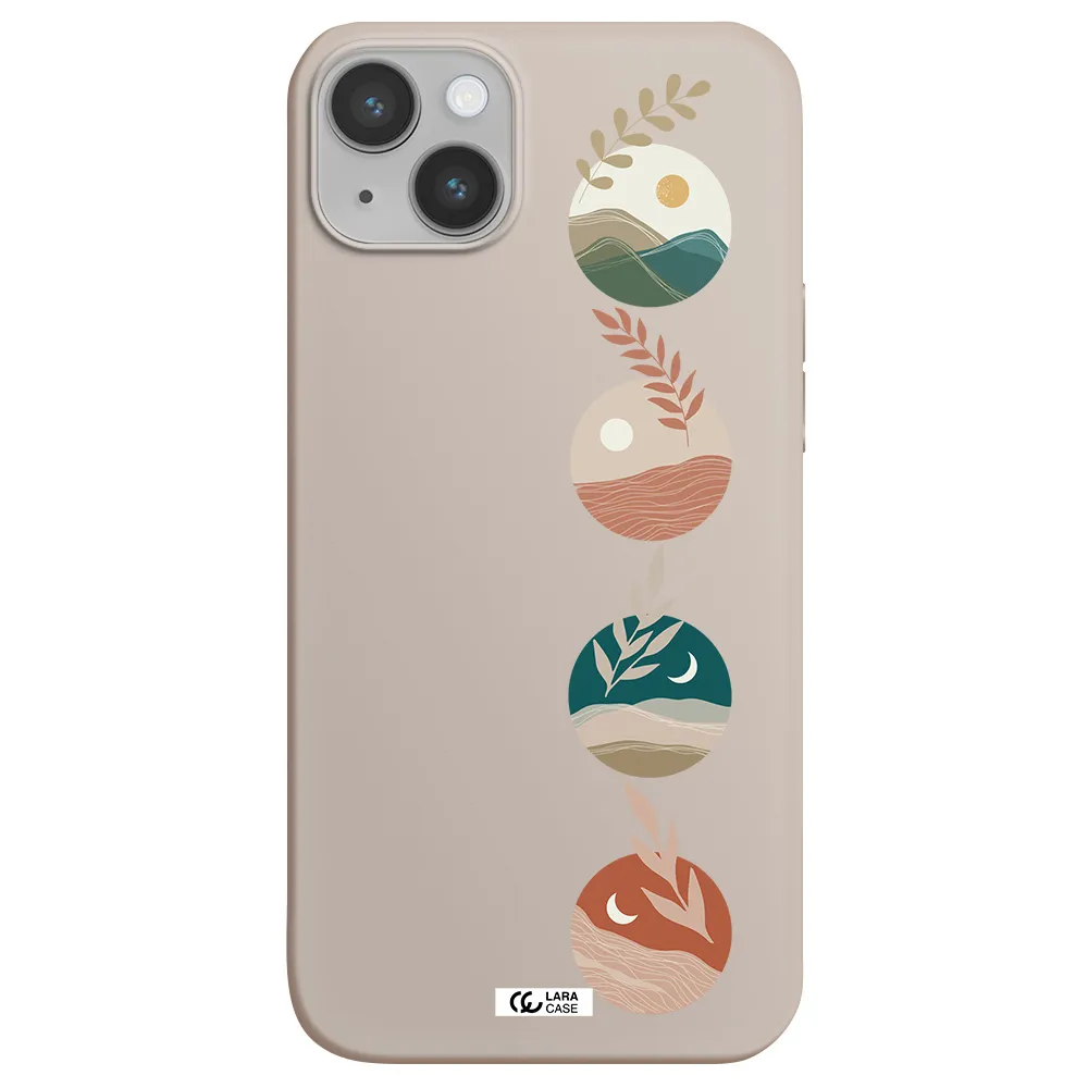 Natural Landscape Apple iPhone 14 Silicone Stone Case