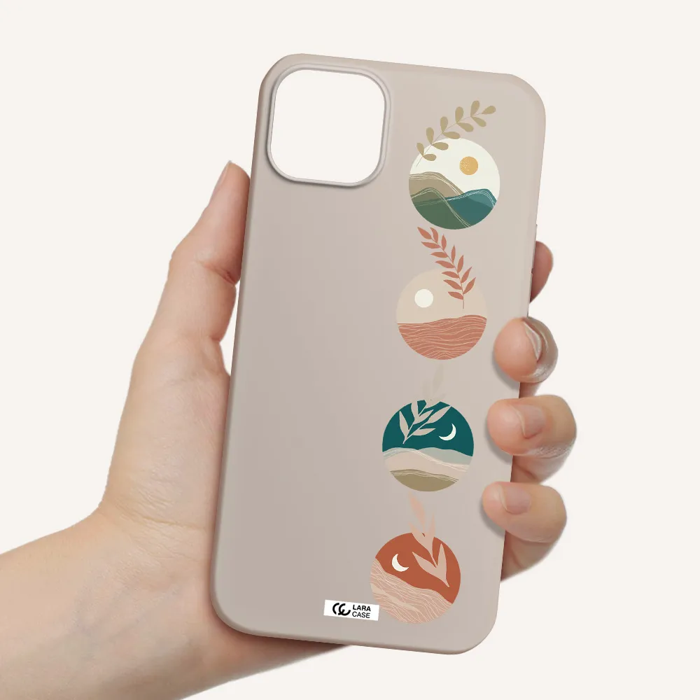 Natural Landscape Apple iPhone 14 Silicone Stone Case