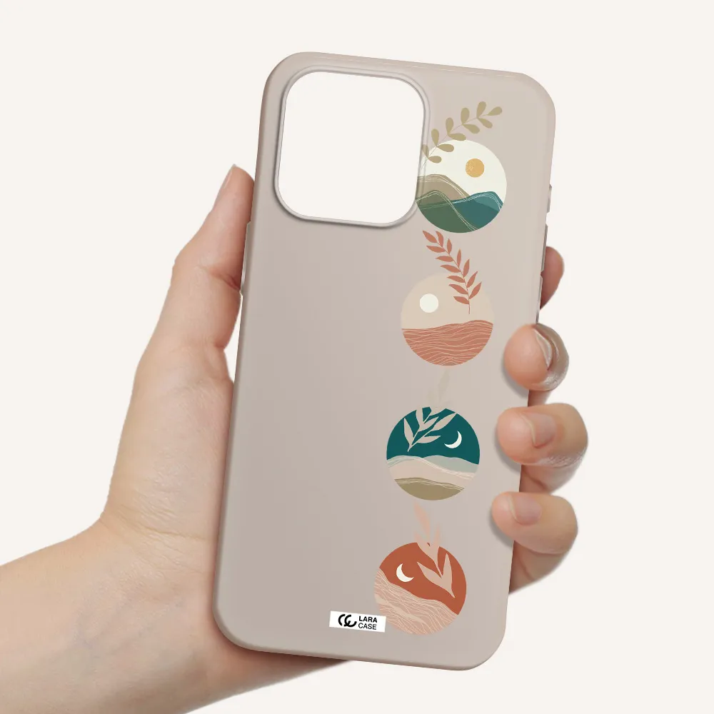 Natural Landscape Apple Iphone 15 Pro max Silicone Stone Case