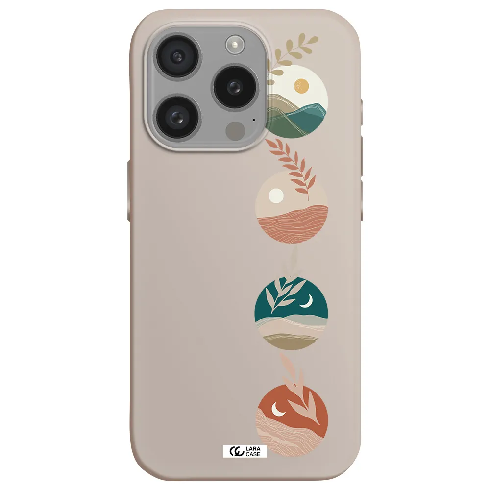 Natural Landscape Apple Iphone 15 Pro Silicone Stone Case