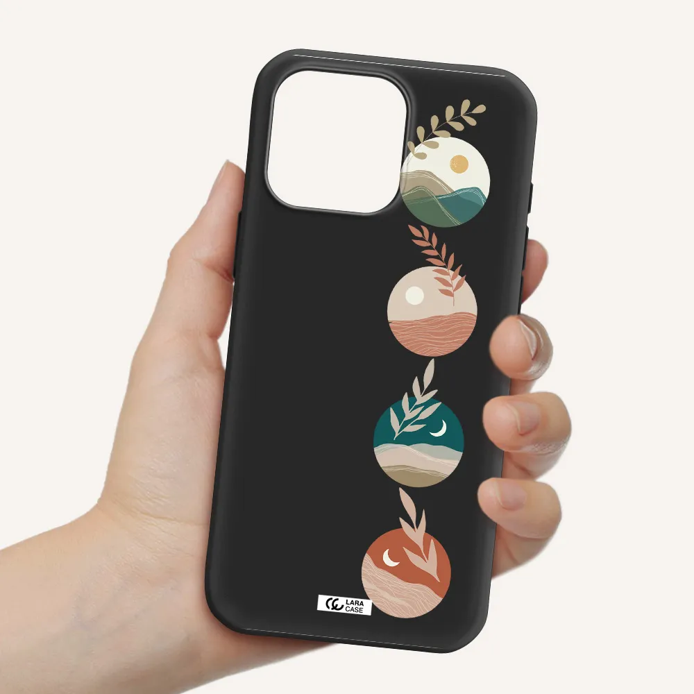 Natural Landscape Apple Iphone 16 Pro Max Silicone Black Case