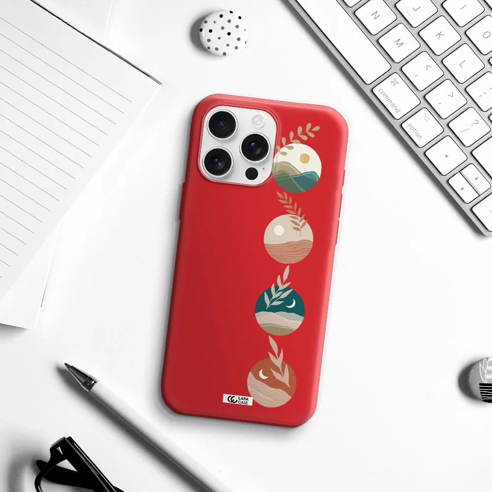 Natural Landscape Apple Iphone 16 Pro Max Silicone Stone Case