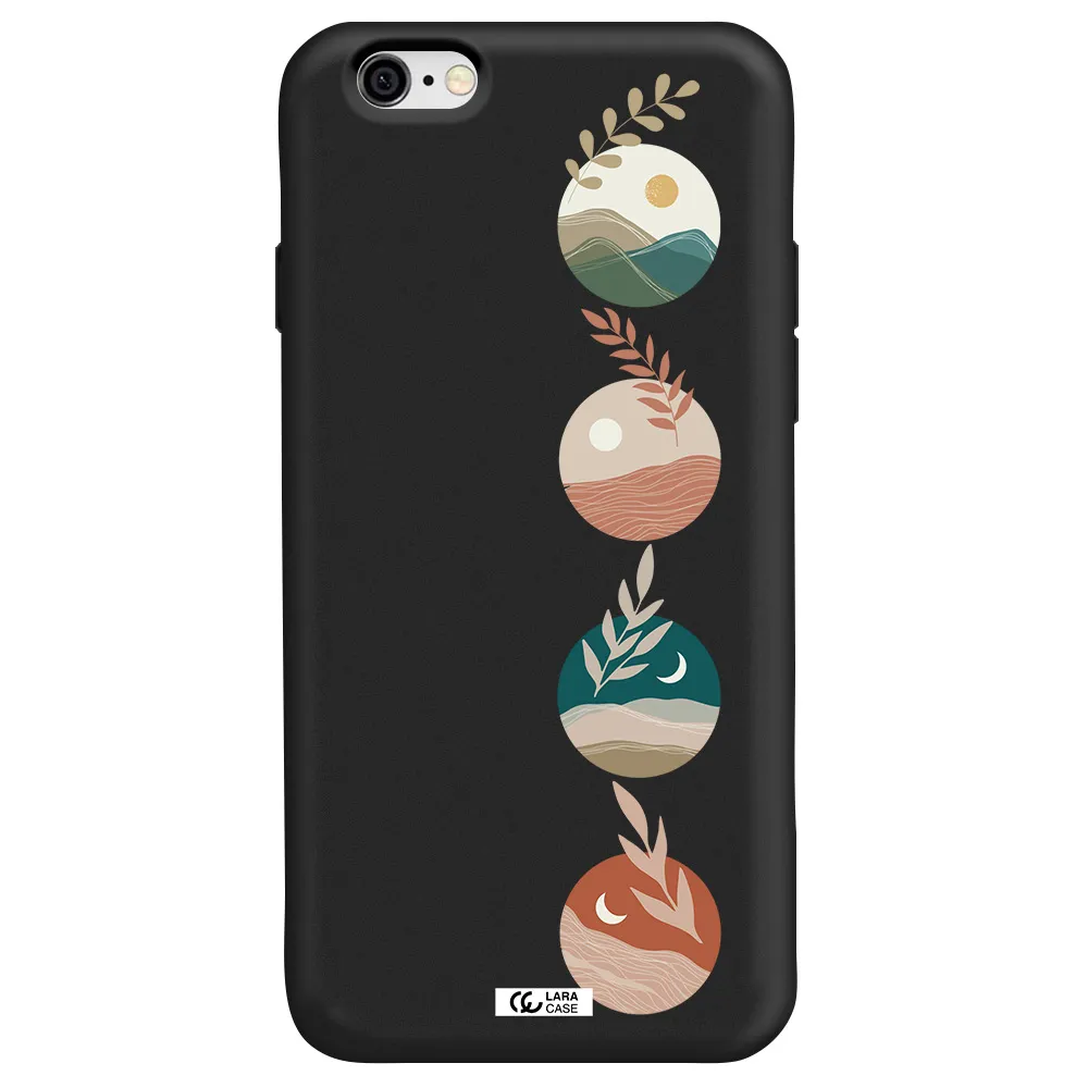 Natural Landscape Apple iPhone 6 Silicone black Case