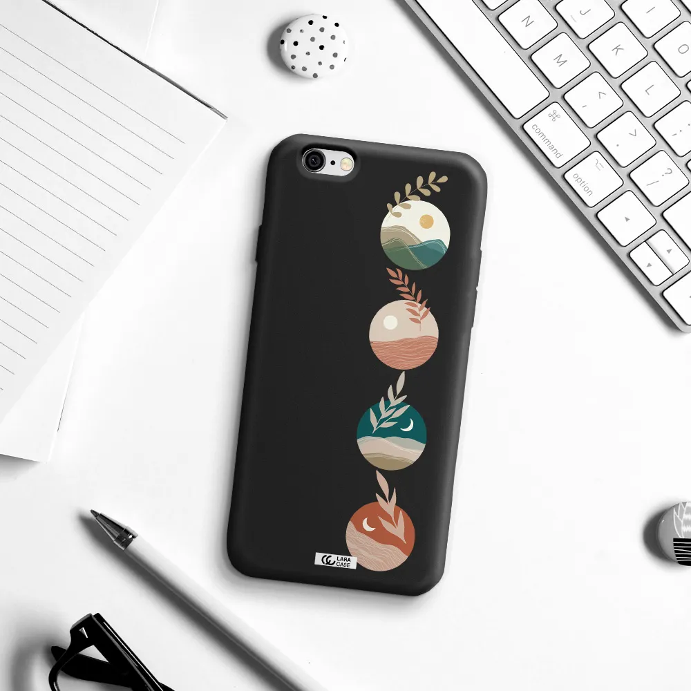 Natural Landscape Apple iPhone 6 Silicone black Case