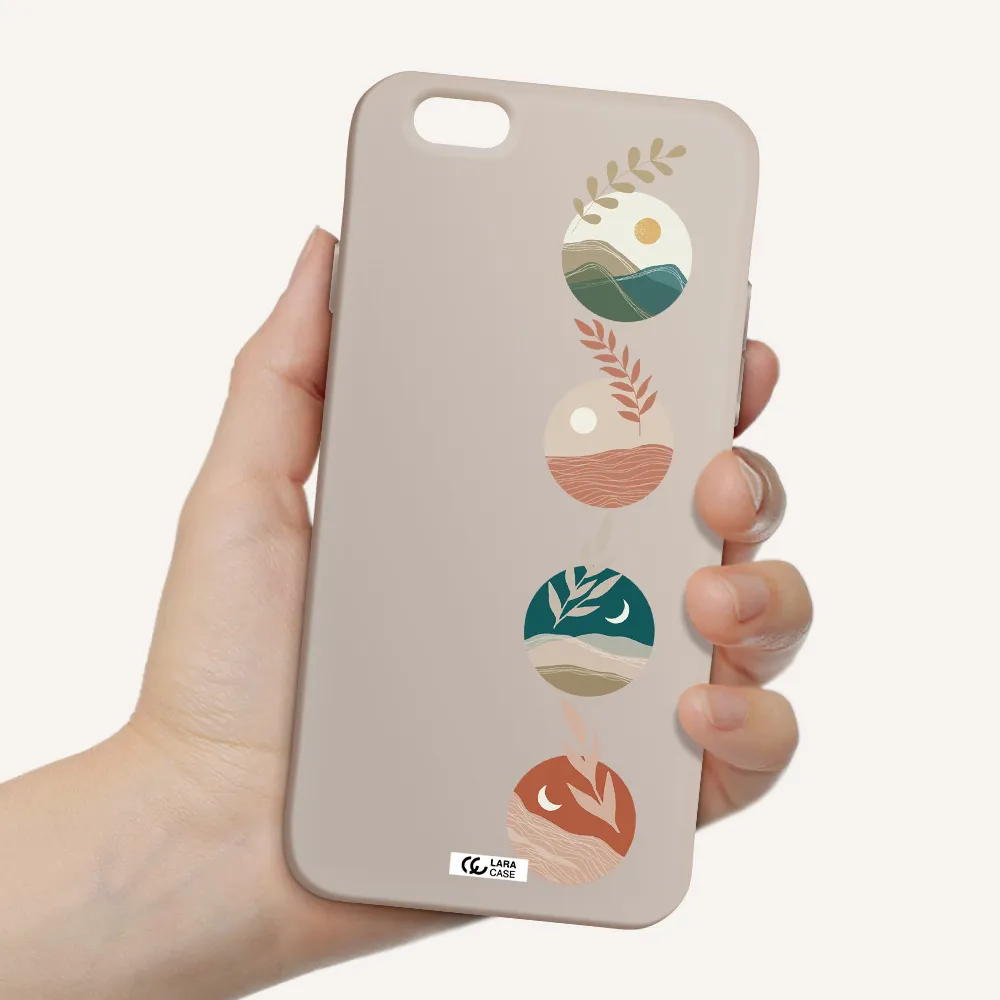 Natural Landscape Apple iPhone 6 Silicone Stone Case