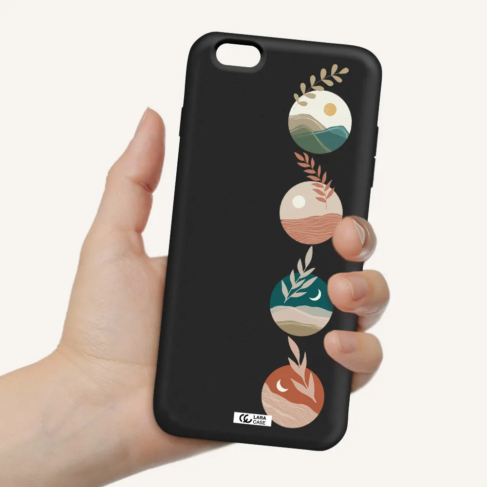 Natural Landscape Apple iPhone 6S Silicone black Case