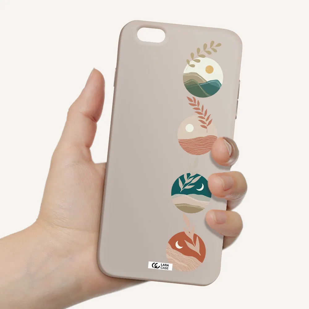 Natural Landscape Apple iPhone 6S Silicone Stone Case