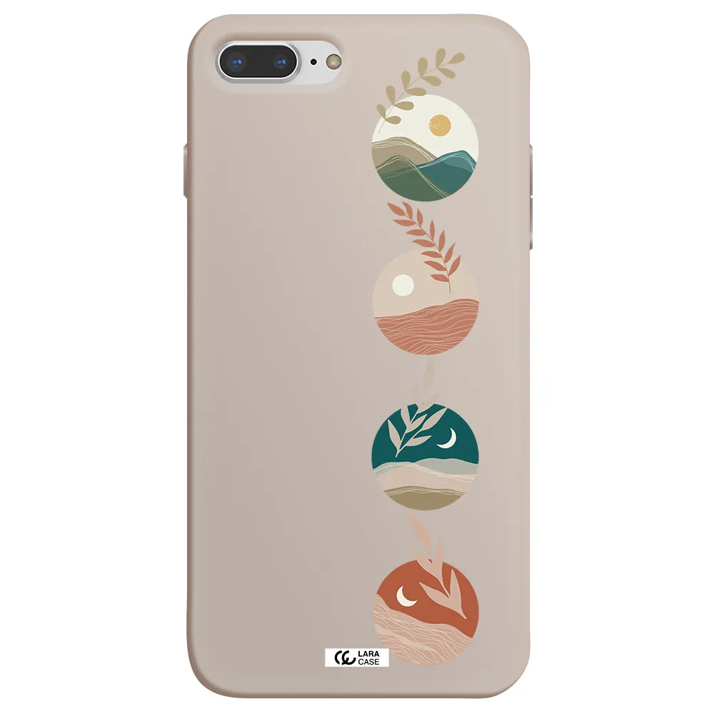 Natural Landscape Apple iPhone 7 plus Silicone Stone Case