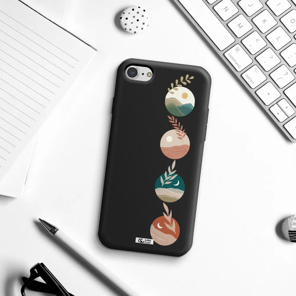 Natural Landscape Apple iPhone 7 Silicone black Case
