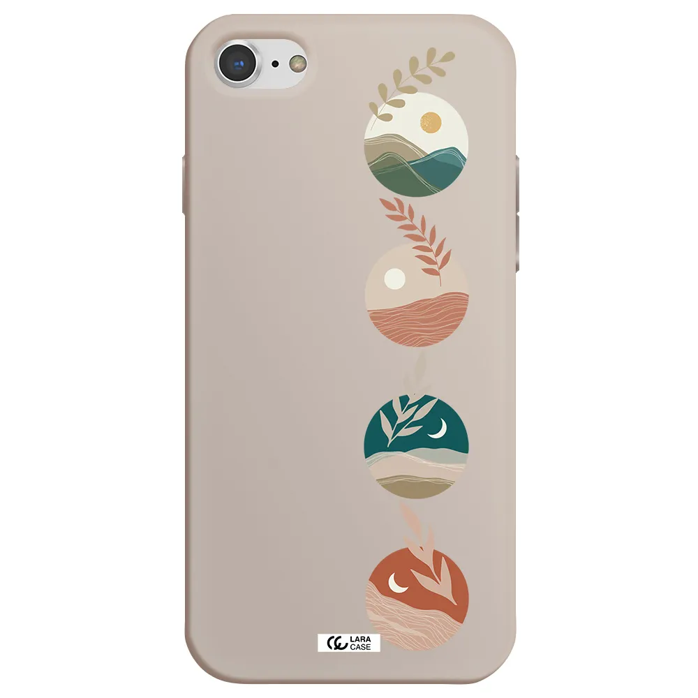 Natural Landscape Apple iPhone 8 Silicone Stone Case