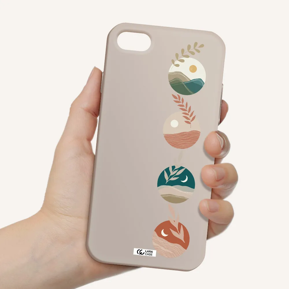 Natural Landscape Apple iPhone 8 Silicone Stone Case