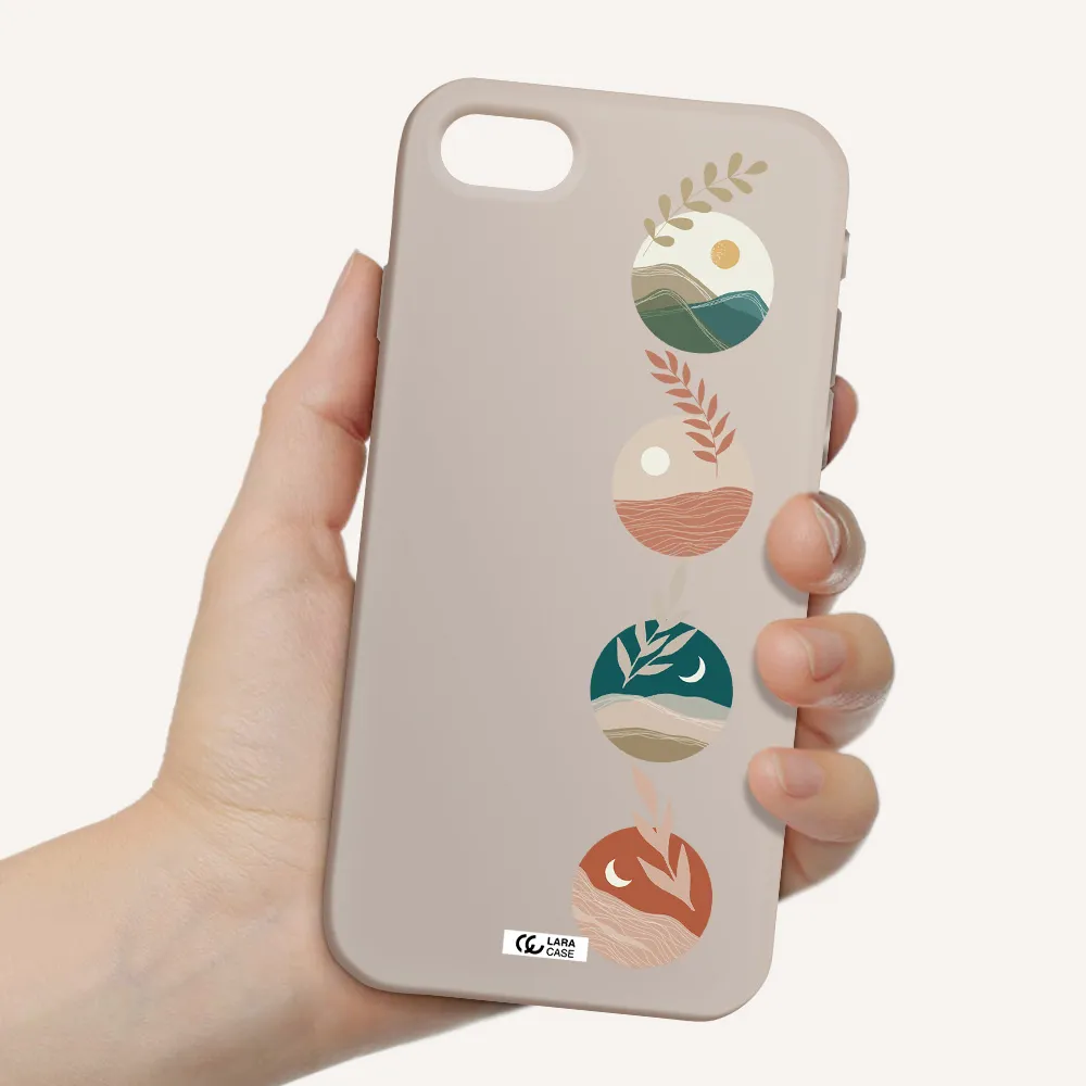 Natural Landscape Apple iPhone se 2020 Silicone Stone Case