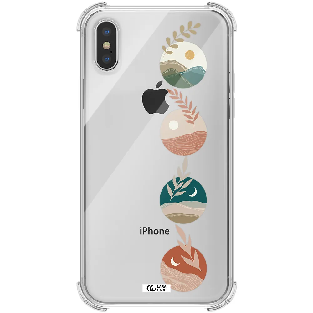 Natural Landscape Apple iPhone XS Clear PC Case