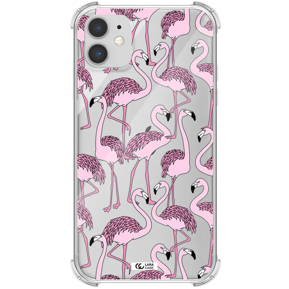 Flamingo Apple iPhone 11 Clear PC Case