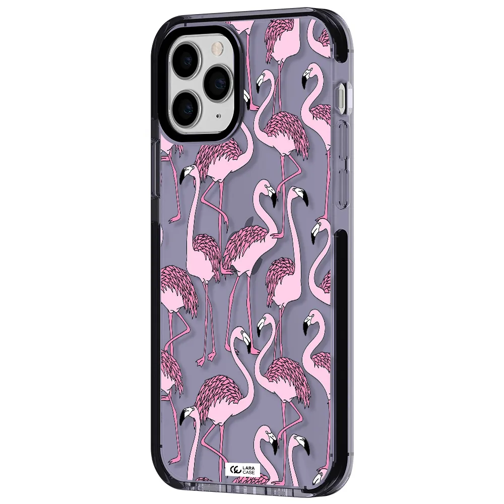 Flamingo Apple iPhone 11 pro impact Lilac Case