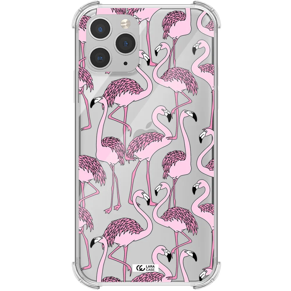 Flamingo Apple iPhone 11 pro max Clear PC Case