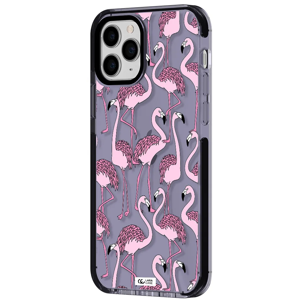 Flamingo Apple iPhone 11 pro max impact Lilac Case