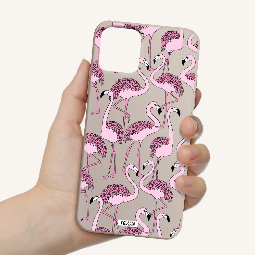 Flamingo Apple iPhone 11 pro max Silicone Stone Case
