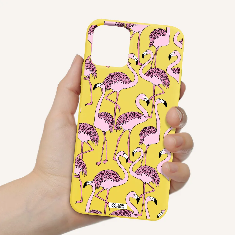 Flamingo Apple iPhone 11 pro Silicone canary yellow Case
