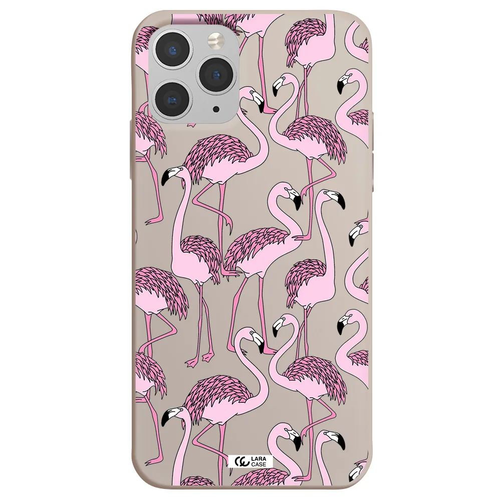 Flamingo Apple iPhone 11 pro Silicone Stone Case