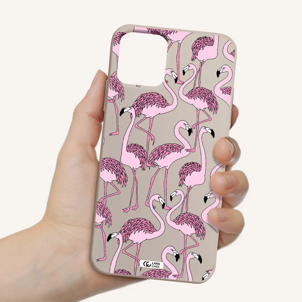 Flamingo Apple iPhone 11 pro Silicone Stone Case