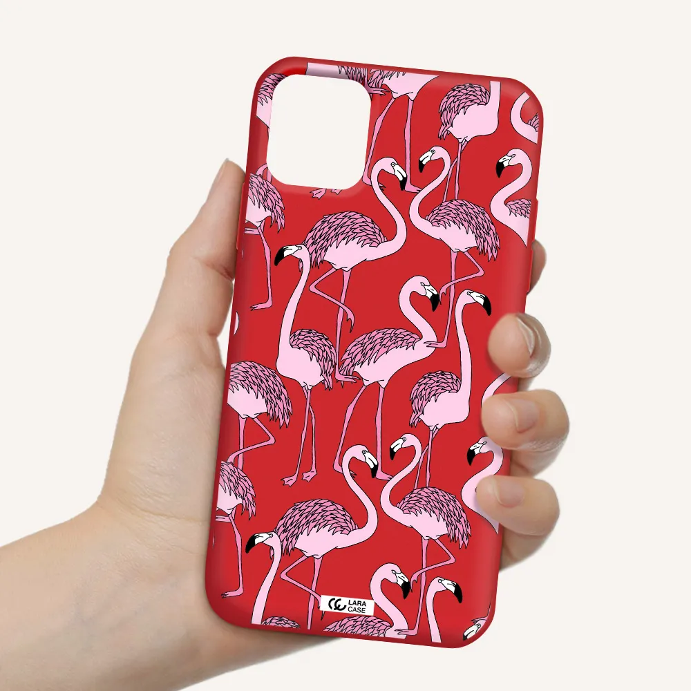 Flamingo Apple iPhone 11 Silicone Imperial Red Case
