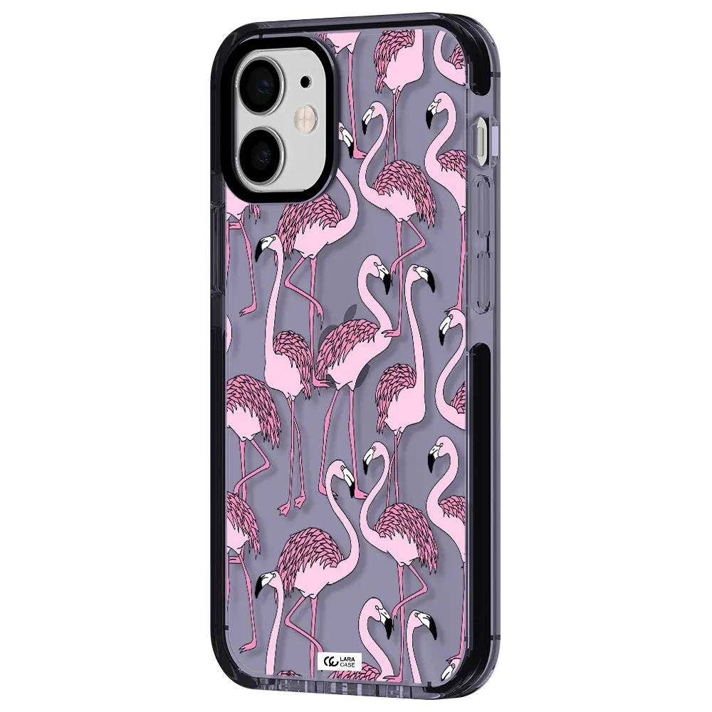 Flamingo Apple iPhone 12 mini impact Lilac Case