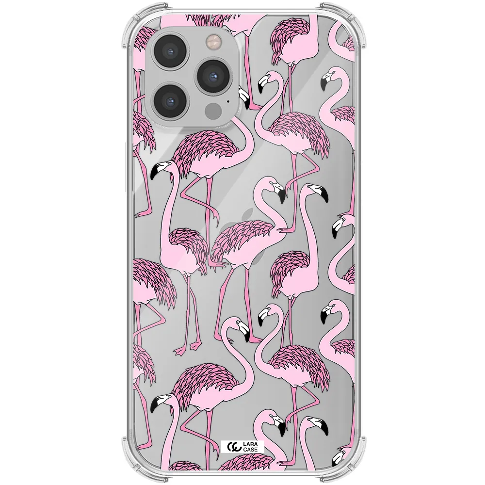 Flamingo Apple iPhone 12 pro Clear PC Case