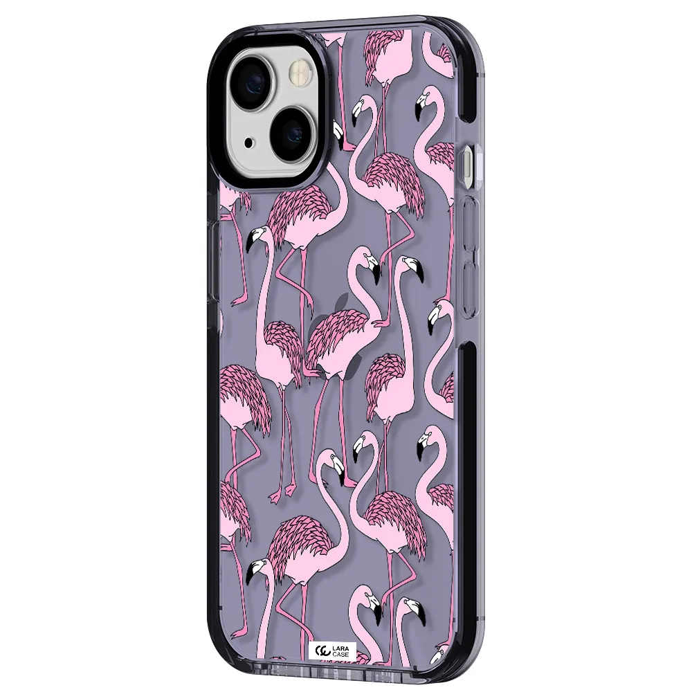 Flamingo Apple iPhone 13 impact Lilac Case